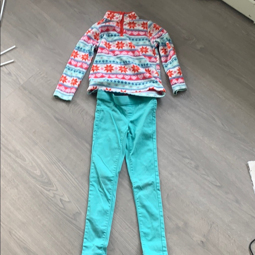 Size 8 SO pants and Carter’s matching fleece